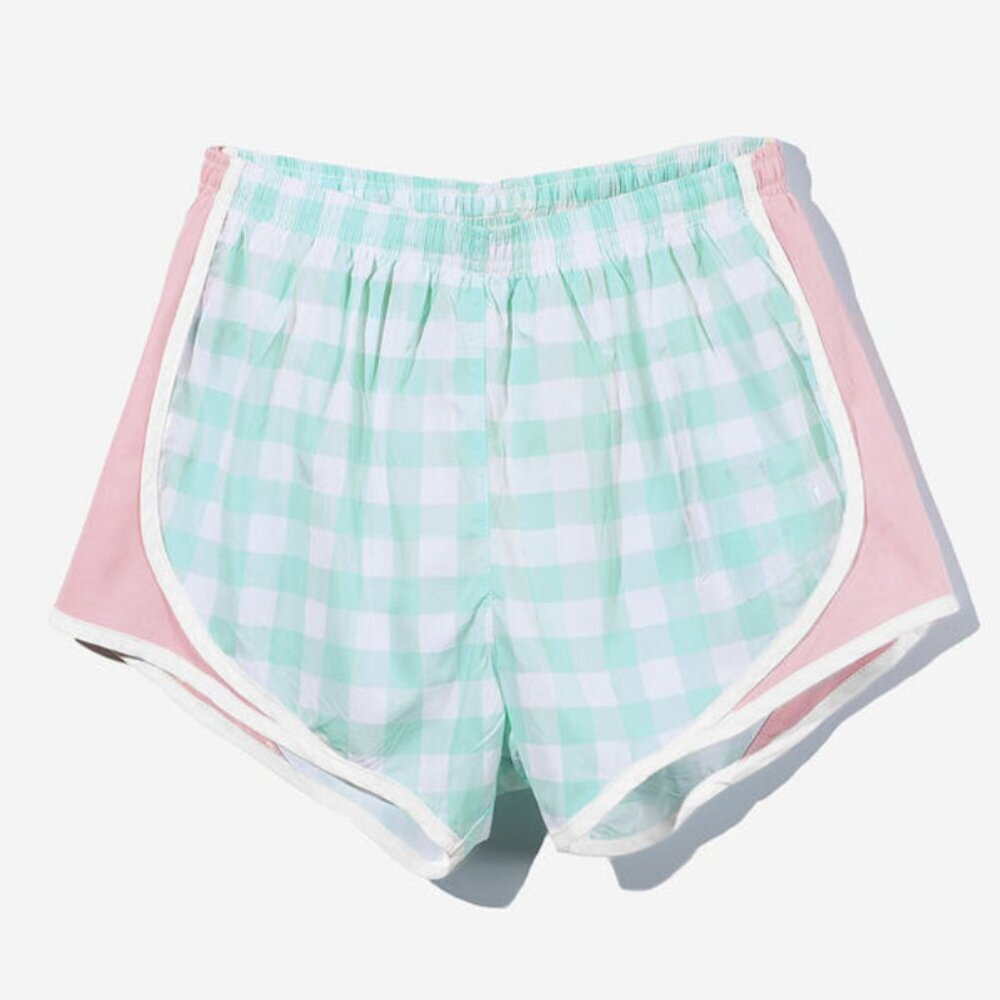 Mint Gingham Shorts